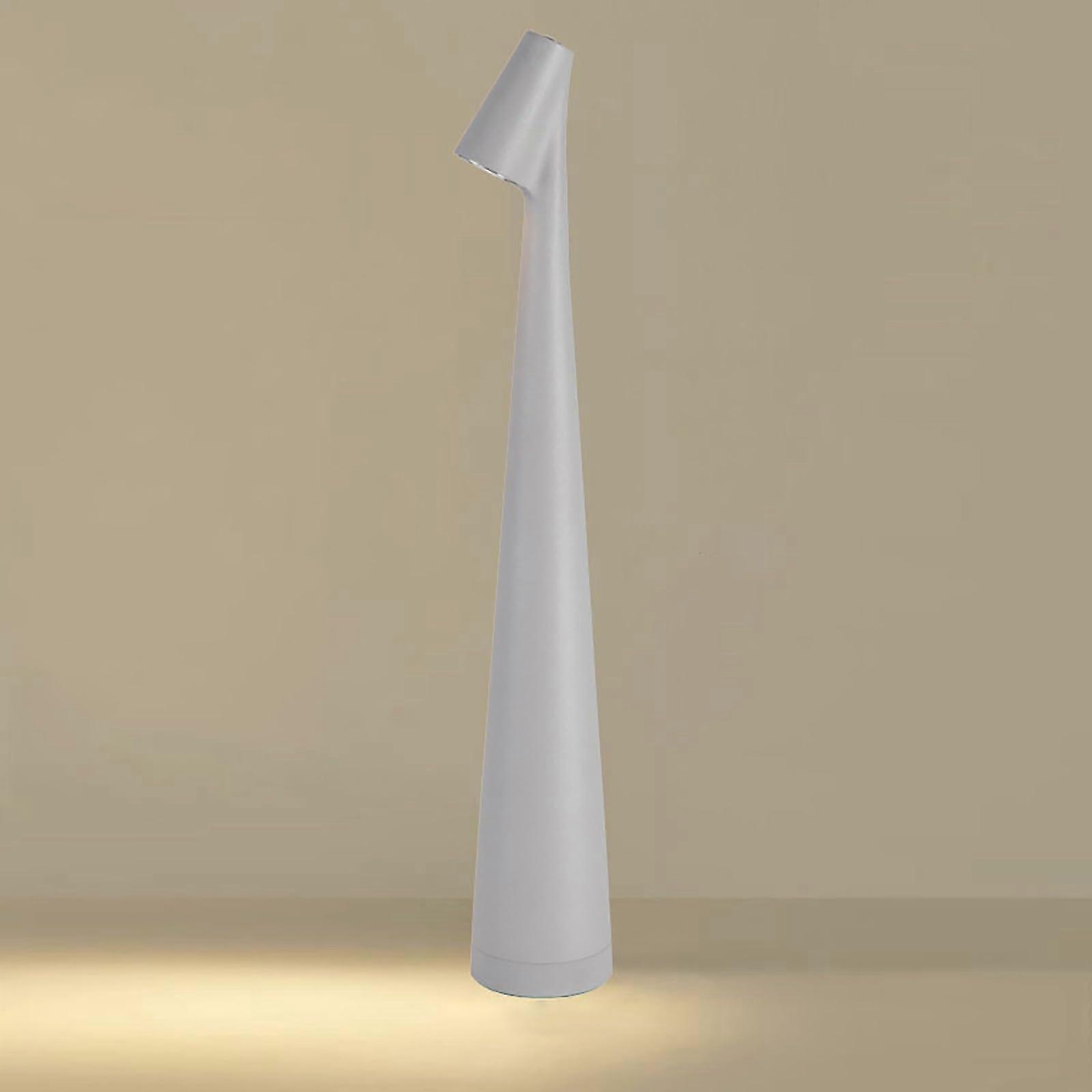 Portable Led Desk Lamp USB Rechargeable Table Light 3 Level Adjustable Brightness Touch Control Gray 35x5cm