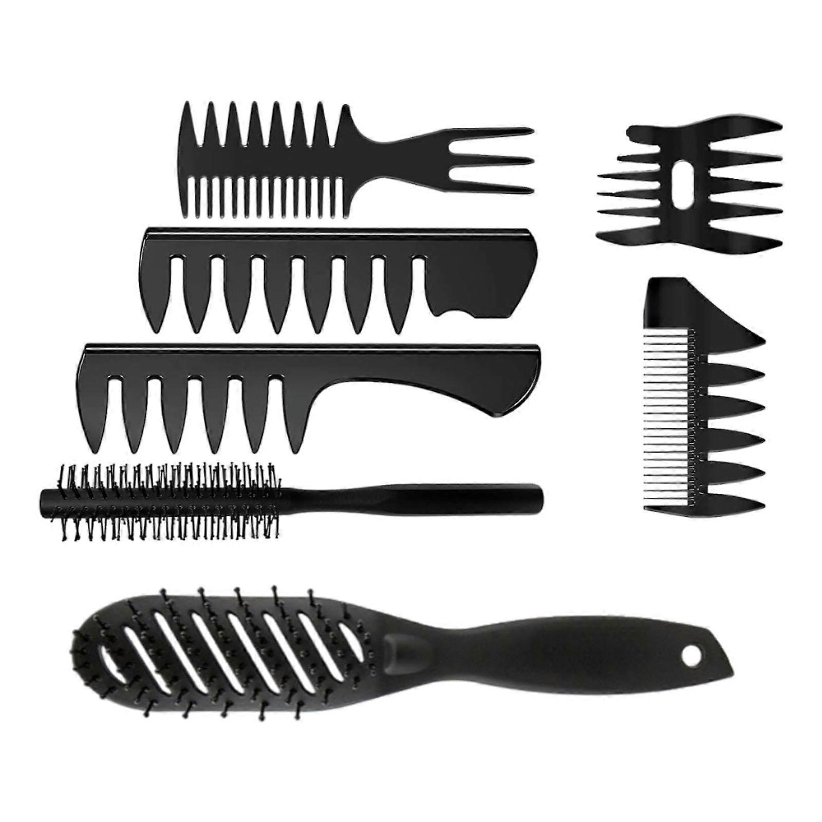 Ergonomic Vent Hair Brush and Compact Round Curling Brush for Quick Blow Drying and Travel Friendly Use Multicolor