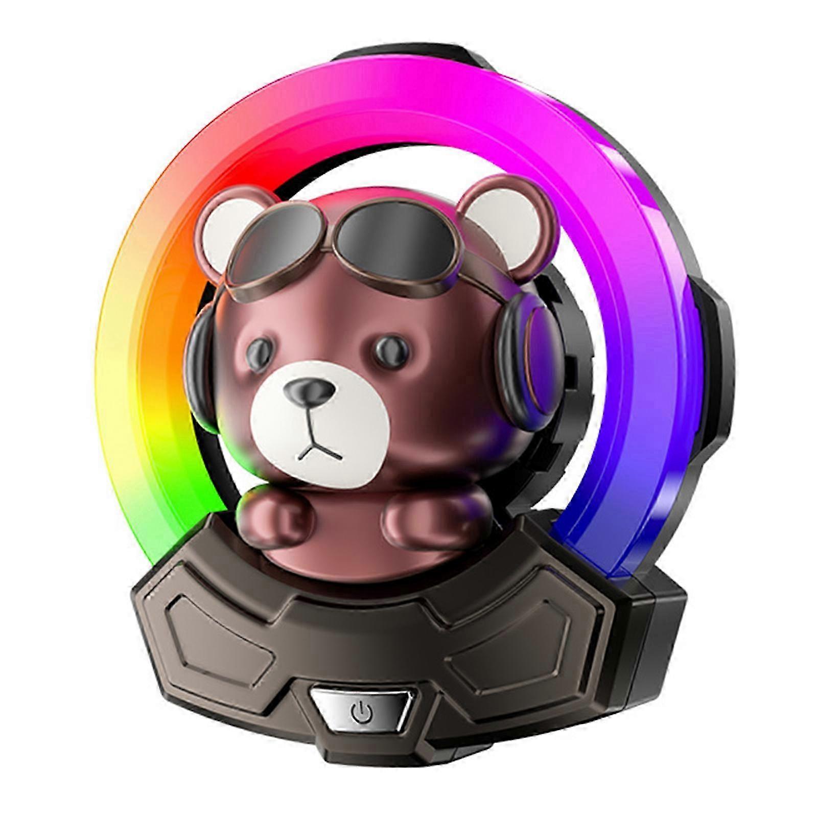 Car Airs Freshener Vent Clip with LED Light Practical Fun Rechargeable for Vehicle Dashboard Ornament