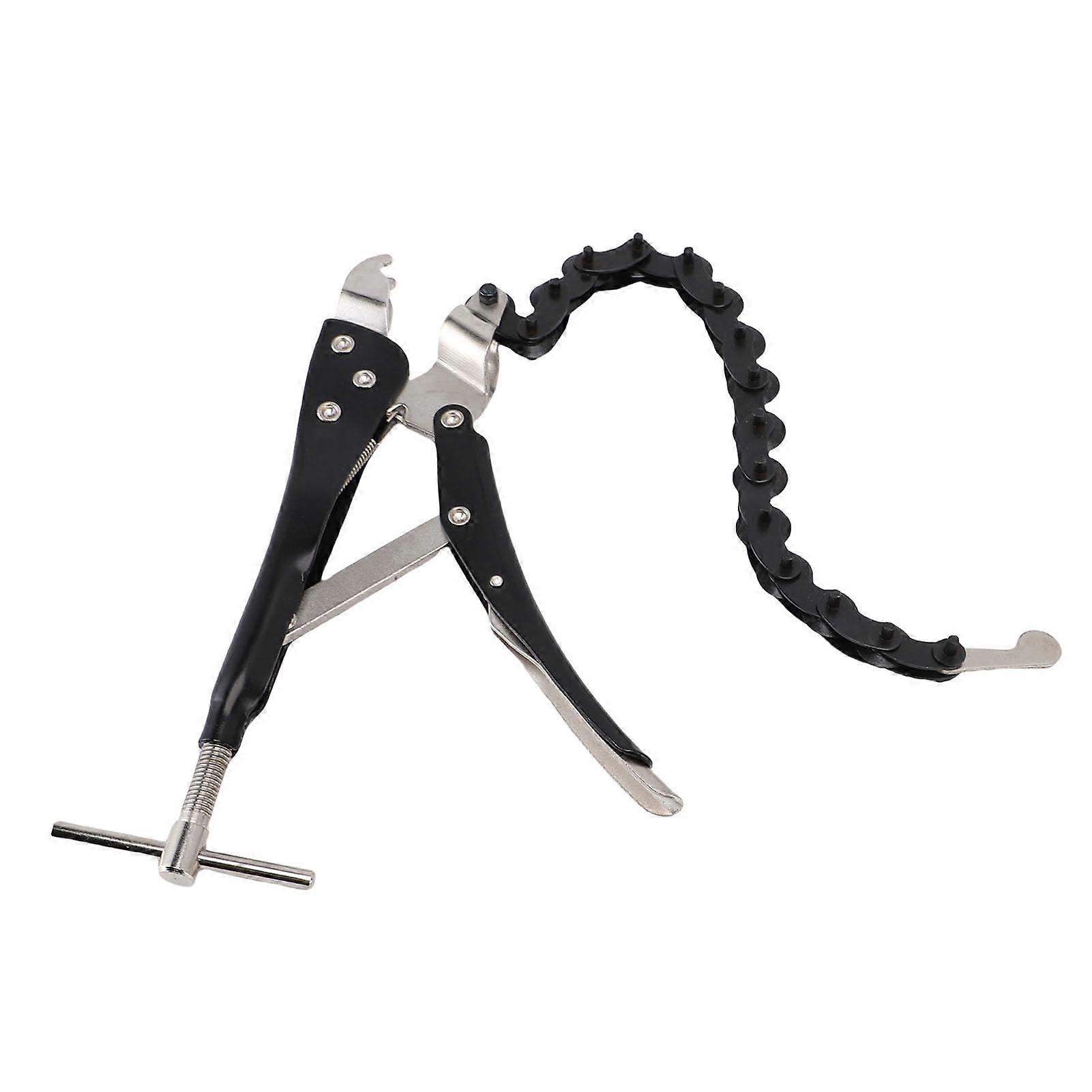 Chain Pipe Cutter with 15 Blades for 3/4in to 3 1/4in Tailpipes and Hoses Automotive Tool
