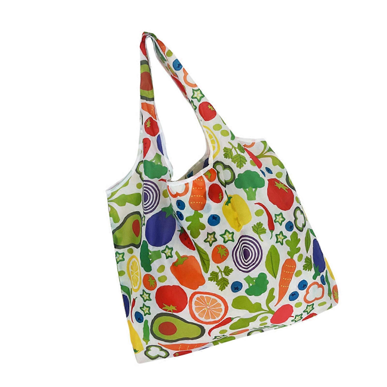 Convenient Reusable Shopper Bag Foldable and Water Resistant Grocery Bag with Ample Space for Travel Shopping Handbag Multicolor