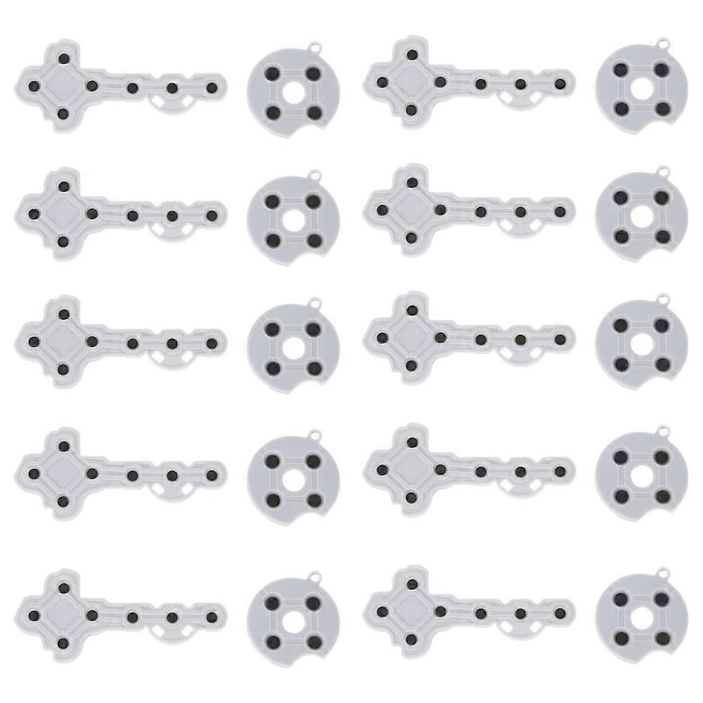 10 PCS Conductive Rubber Contact Pad Button for Xbox 360 Game Handle Game Controller