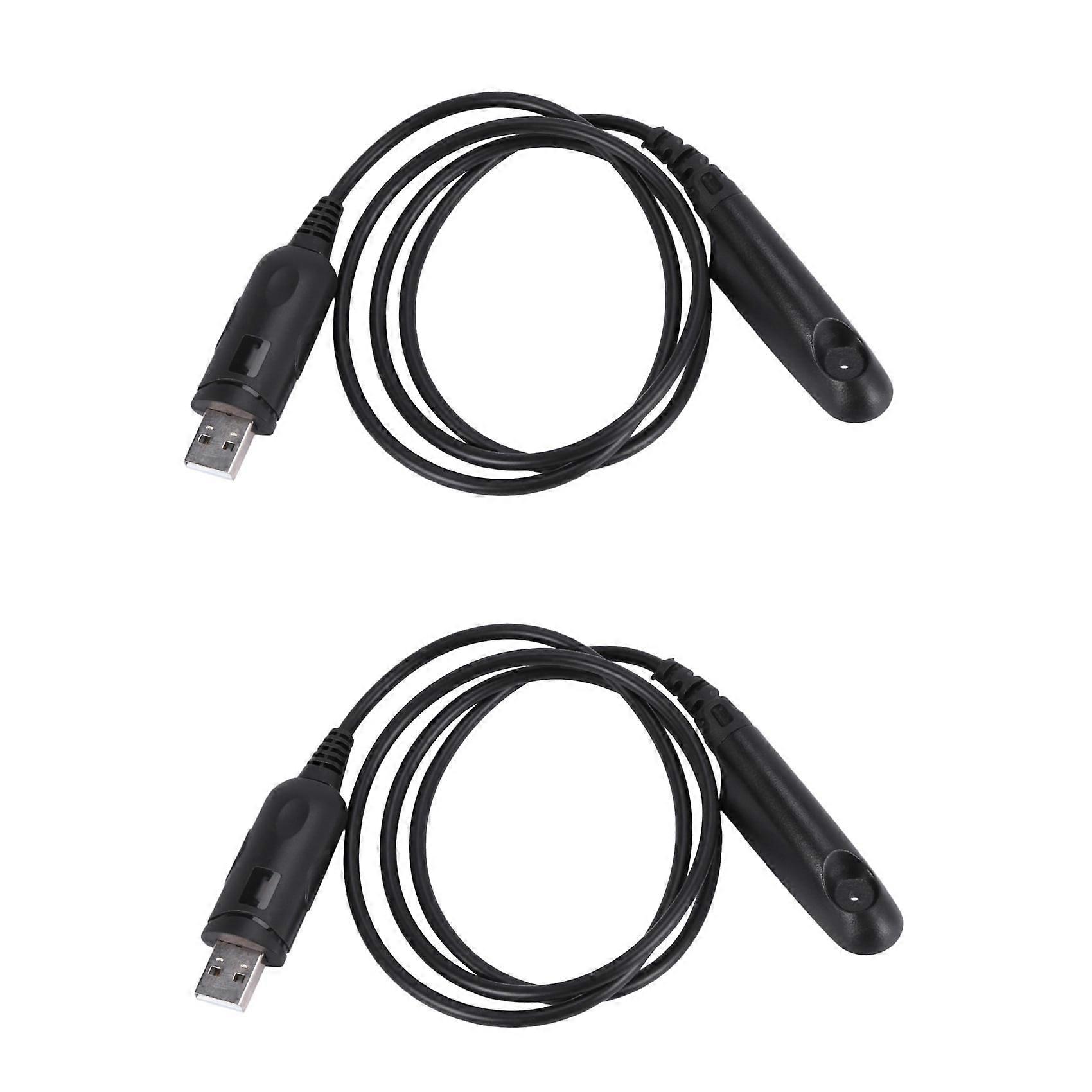 2X USB Programming Cable for Radio HT750 HT1250 PRO5150 GP328 GP340 GP380 GP640 GP680 GP960 GP1280 PR860