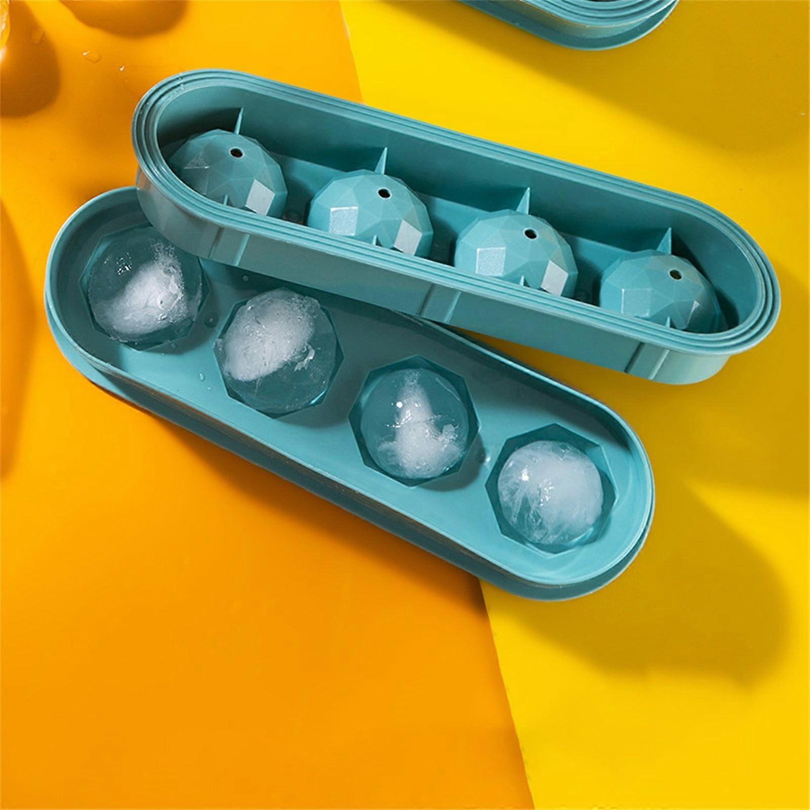 Giyblacko Stackable Round Ice Cube Tray Set with Lid - 4~13PCS, Easy Release & Sturdy, Small Pellet Ice Maker for Freezer Compatible with Drink