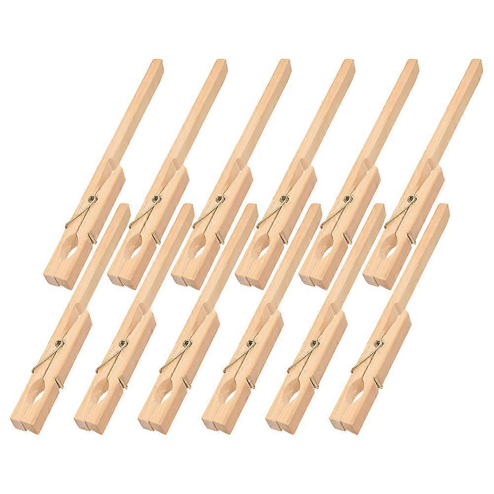 Bamboo Test Tube Clamp 20Pcs Clip for Securing Tubes of Various Sizes in Experiments Made from Bamboo and Iron