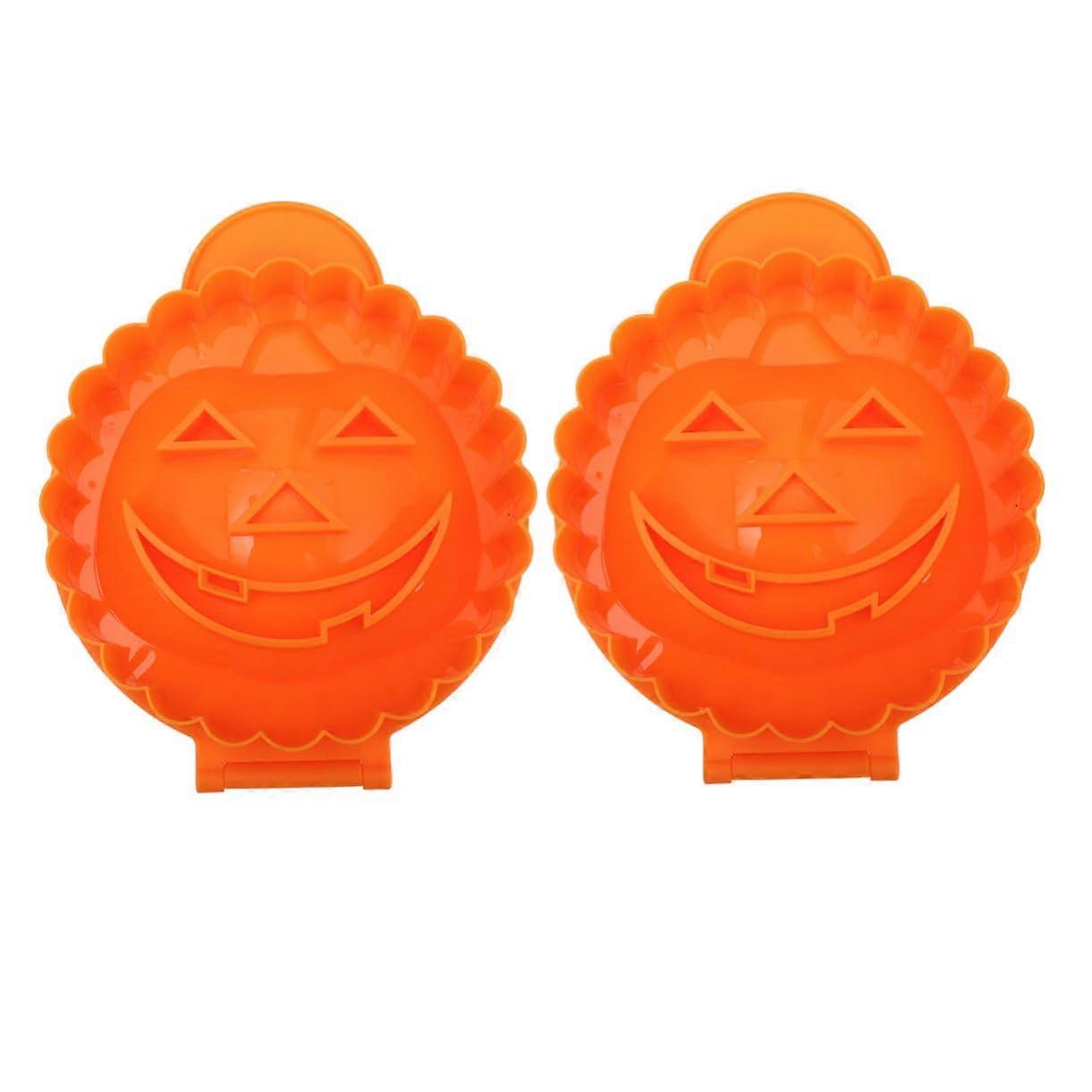 2pcs Pumpkin Dumpling Mould Halloween Dumpling Maker for Rice Pastry Festive Baking