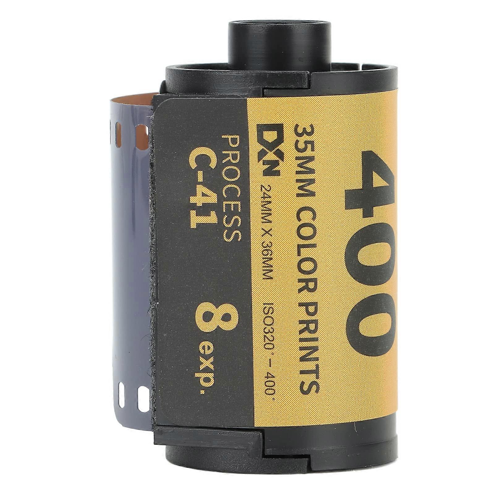 35mm Color Negative Film ISO 400 Fine Grain Wide Latitude for 135 Cameras, 8 Sheets