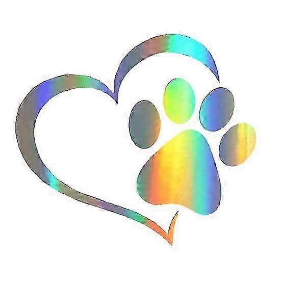 Decorative Sticker Colorfast Exquisite Pattern Creative Dog Paw Print Car Decal for Home