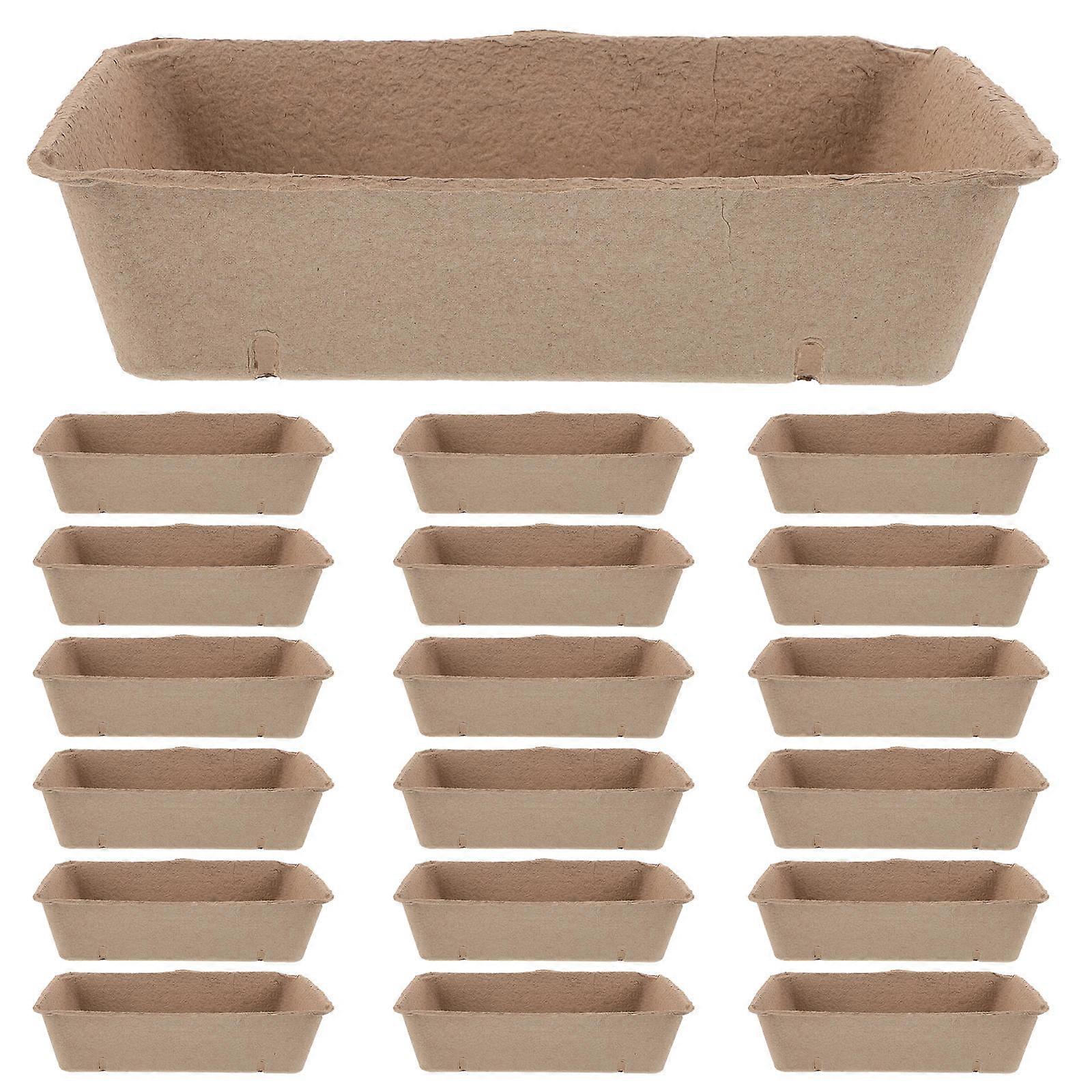 20 Pulp Fiber Berry Baskets for Market Use Convenient Packing and UserFriendly Design Beige 20 Count
