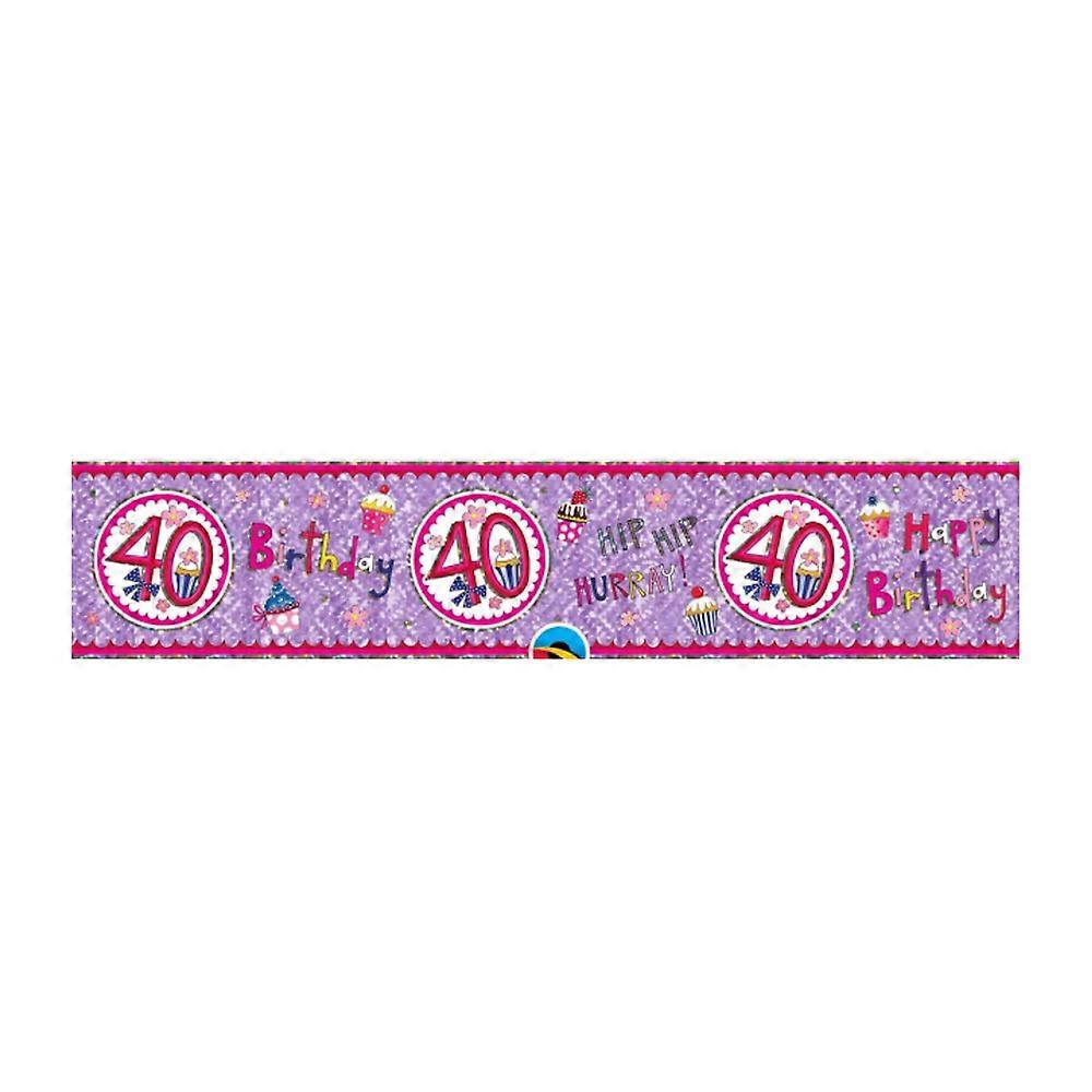 Folat 40th Birthday Banner