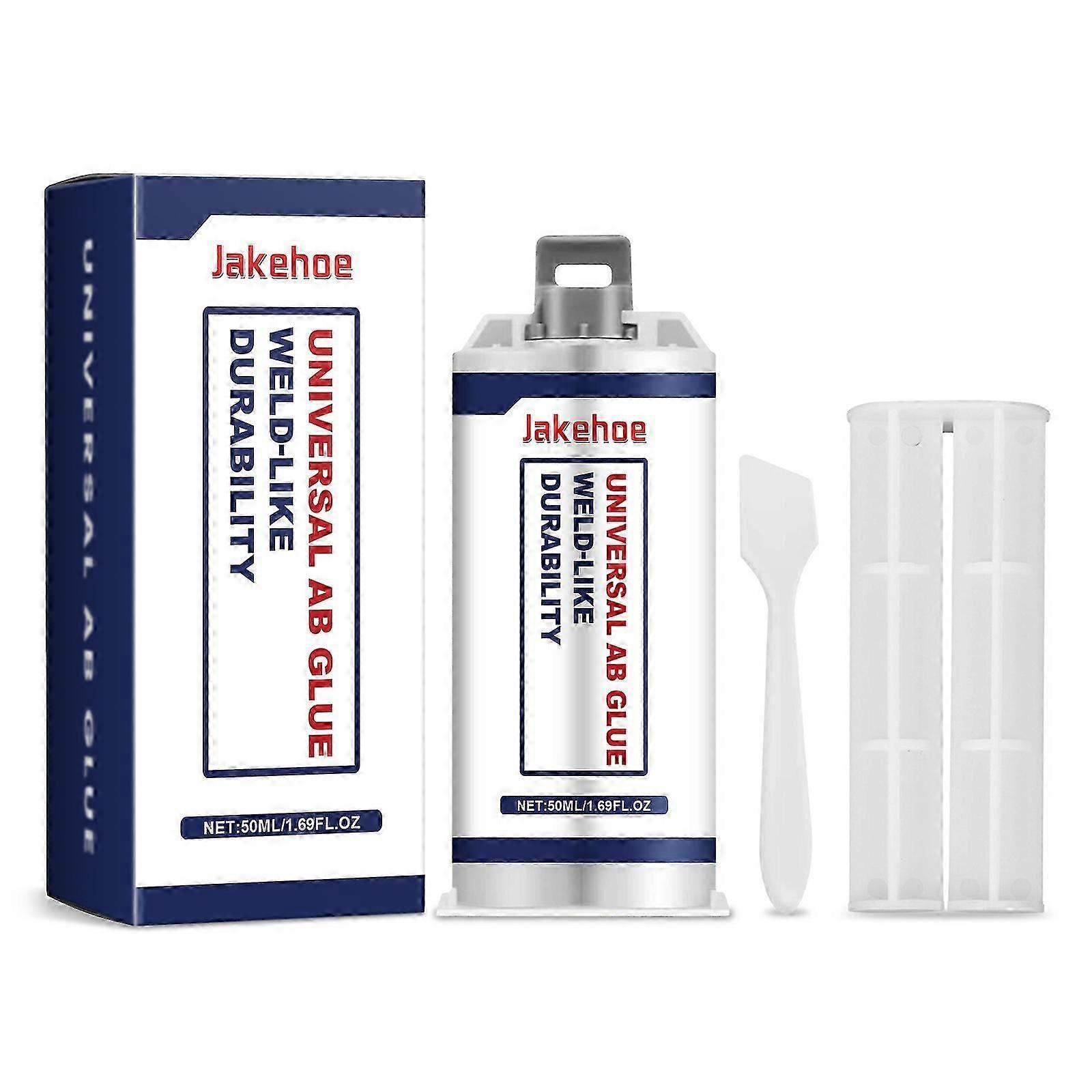 Universal Waterproof AB Epoxy Adhesive - Strong, Durable Crack Repair Glue for Tiles, Baths & Household Use | Easy 1:1 Mix, Fast Drying, Erosion-Resis