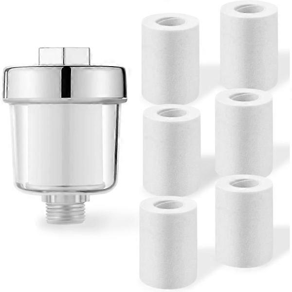 Shower Water Filter Anti-limescale Shower Filter with 10 Thickened Filter Cartridges Effective Fil
