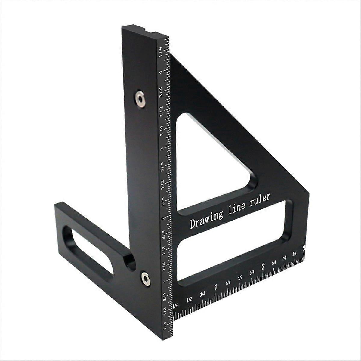 Precision Hole Scriber Woodworking Square Protractor-Blue