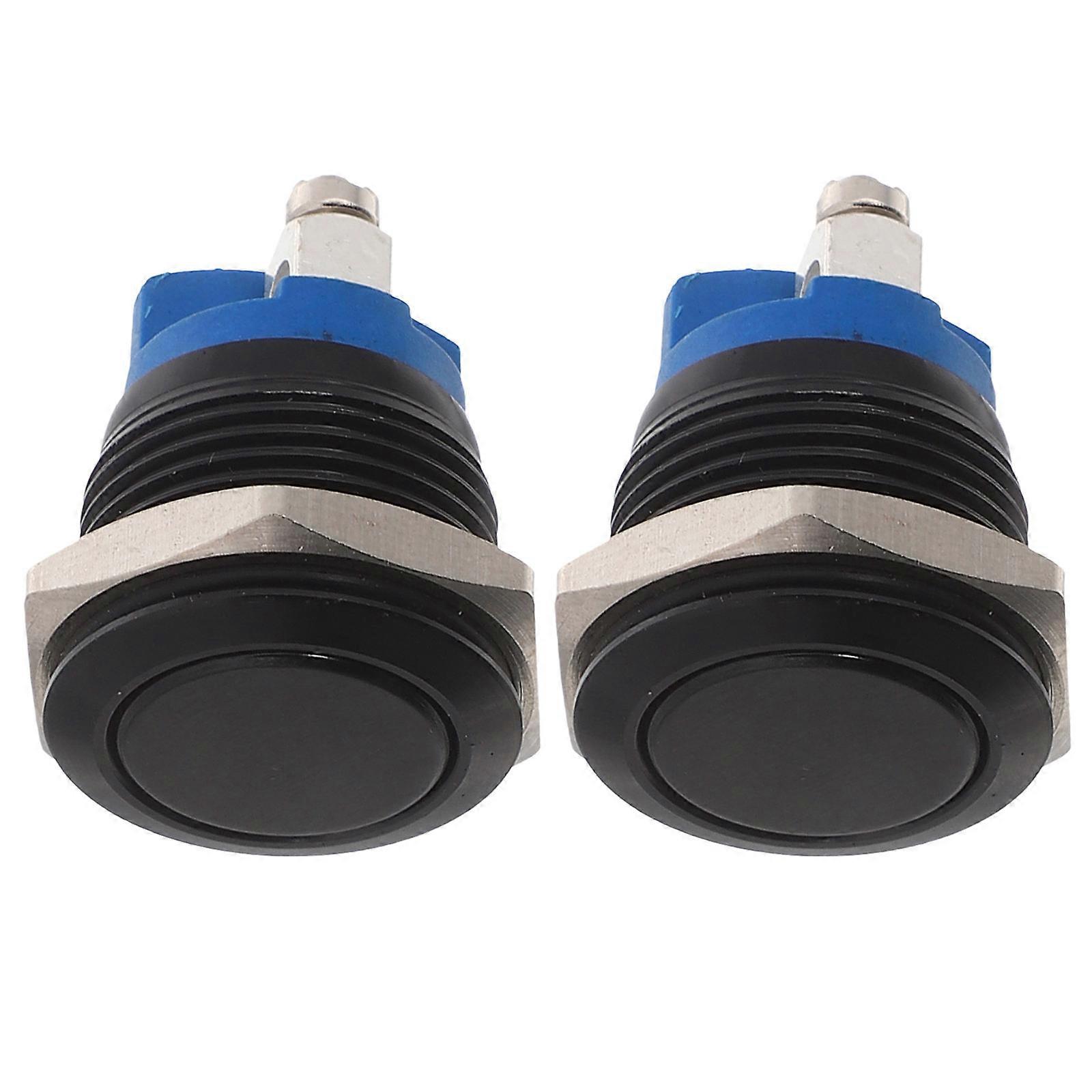 Momentary Push Button 2Pcs Flat for Replacement Operation