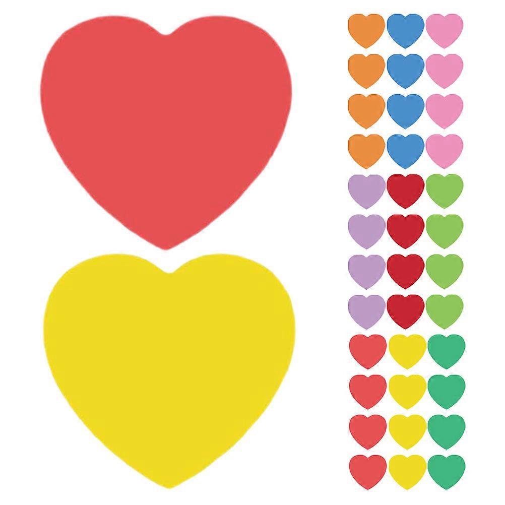 Heart Shaped Notes Heart Cutout for Crafts with 108Pcs Assorted Colors
