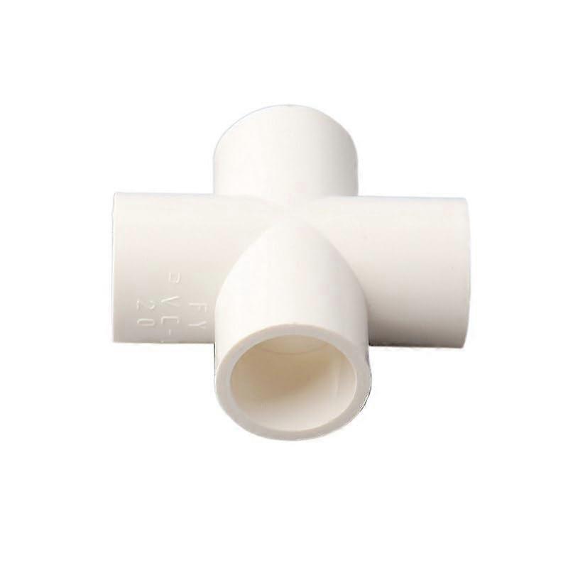 PVC Pipe Connectors Set 20mm Garden Irrigation Fittings LeakProof Elbow and 4 Way Kit