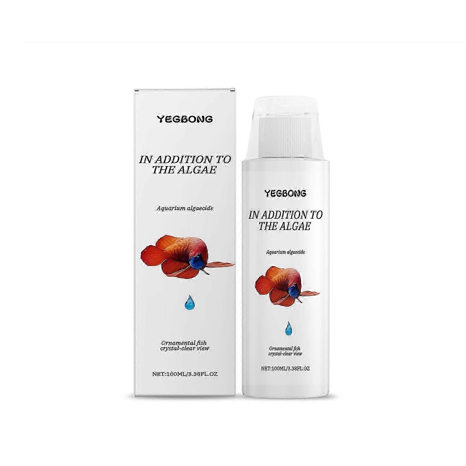 Effective Aquarium Algaecide - Clear Water & Moss Remover, Safe for Fish, 100ml