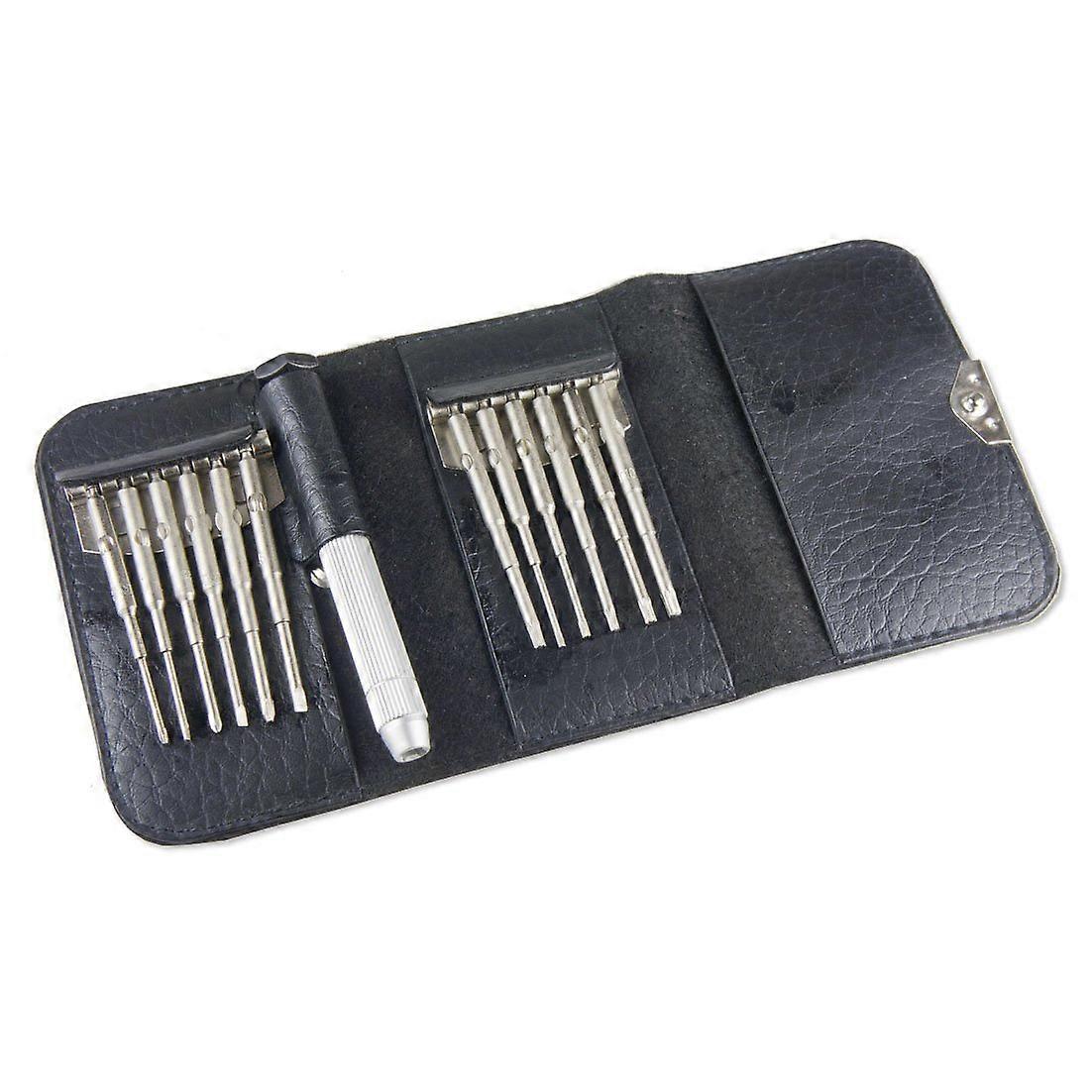 Precision Screwdriver Set 12in1 Mini Kit for Electronics and Small Gadget Repairs Black