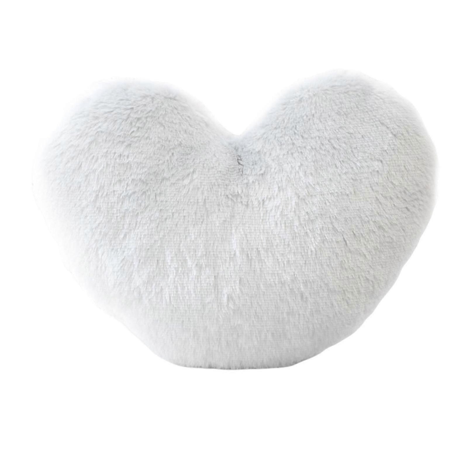 Throw Pillow Nice-looking Full Filling Good Fluff Soft Comfortable Plush Fluffy Heart Shape Cushion Toy Home Decoration