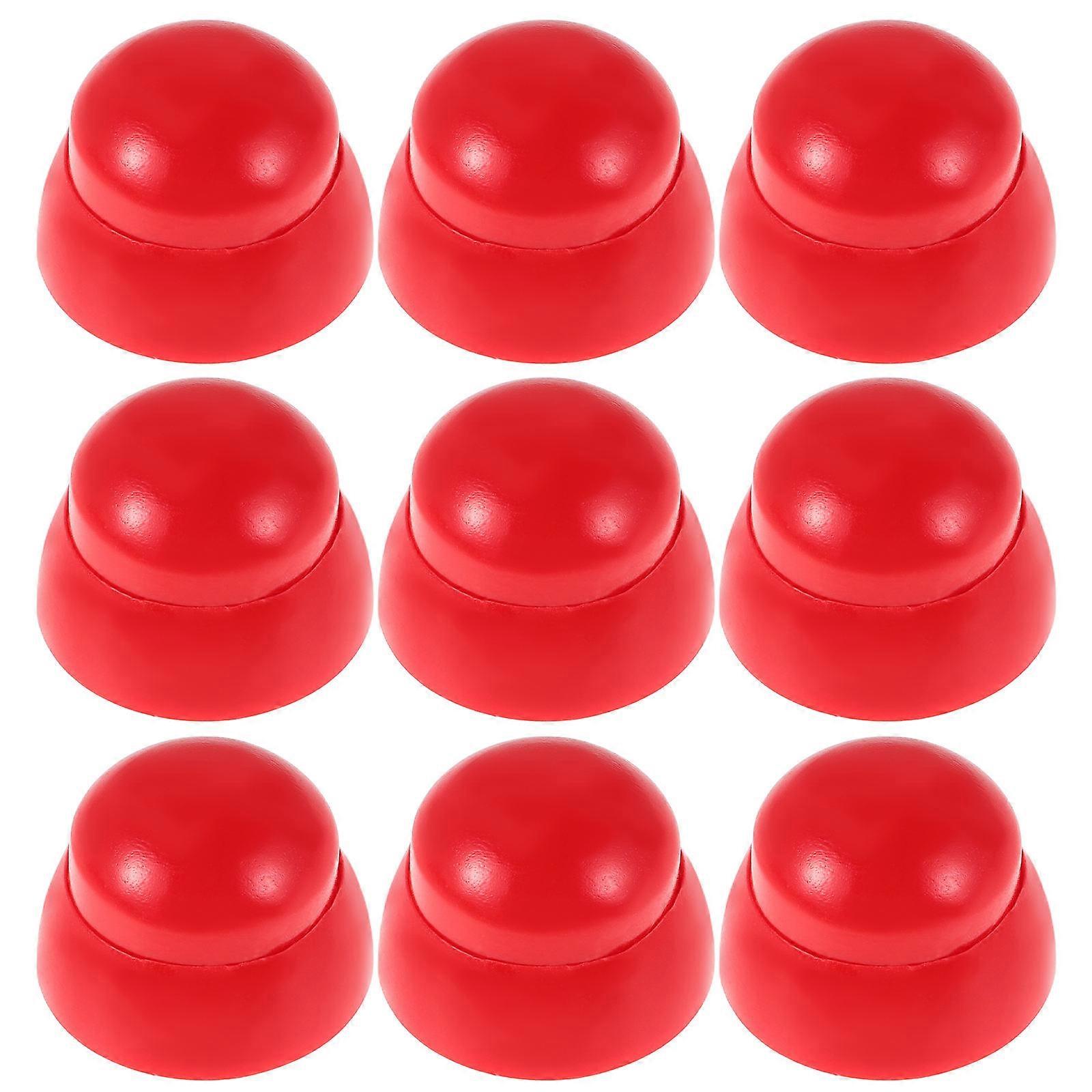 100Pcs Red Plastic Nut Caps for Playground Bolt Safety Protection Covers