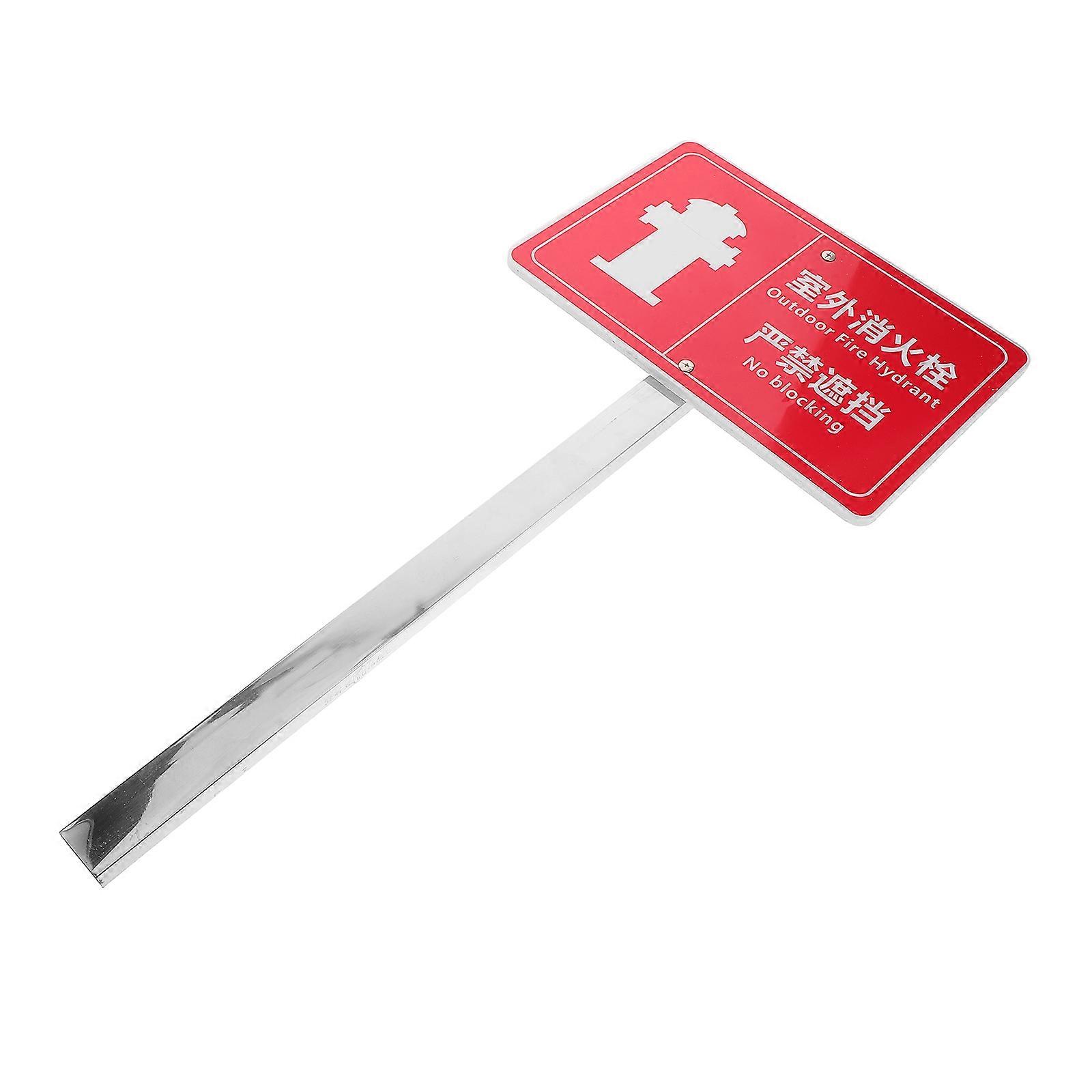 Fire Hydrant Sign Waterproof for Emergency Safety Durable