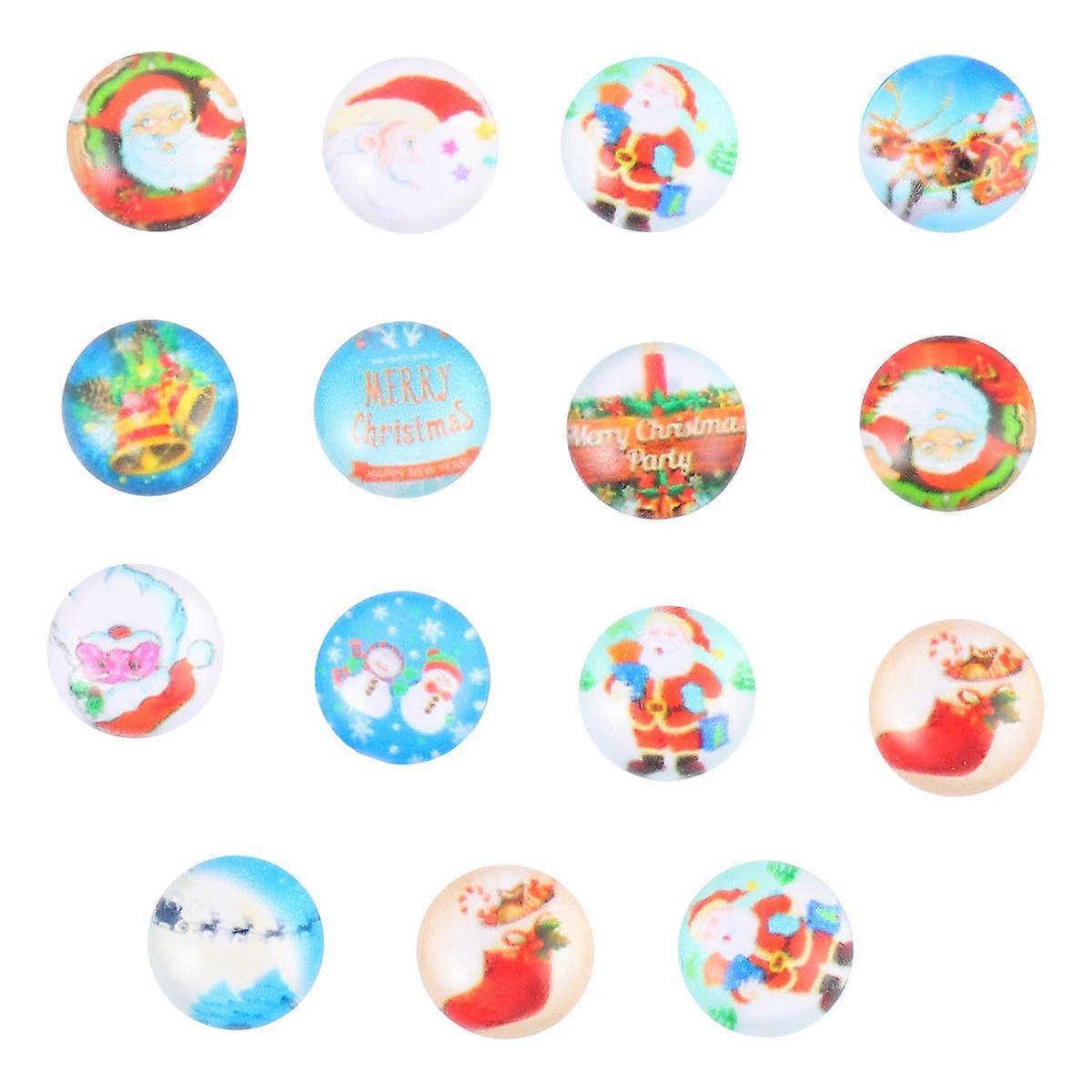 Christmas Glass Sticker Crystal Patch for Decoration 100Pcs Set