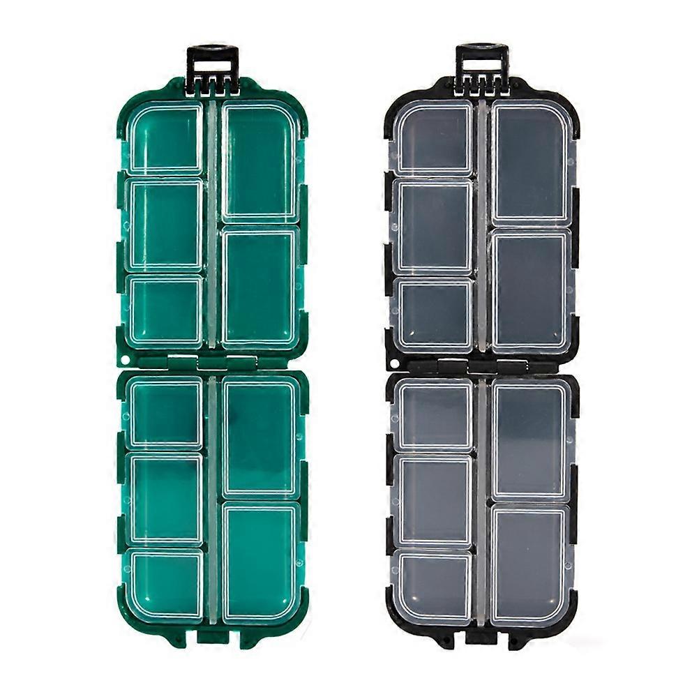 Fishing Hook Box Plastic Storage for 2Pcs Fishing Accessories