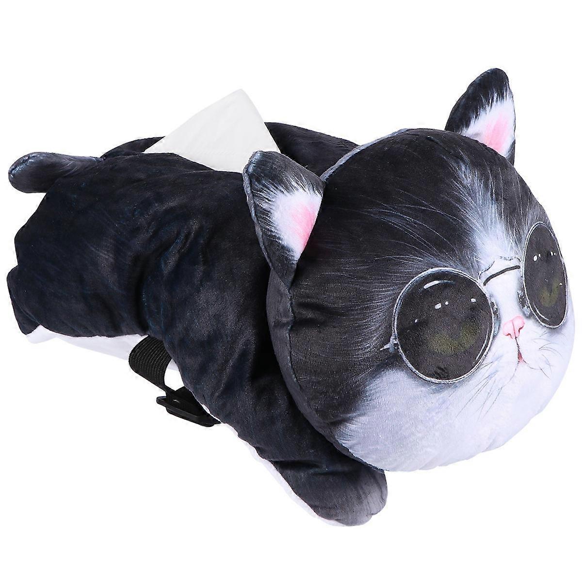 Adorable Tissue Container Cat Shape for Daily Use with Tissue Pouch