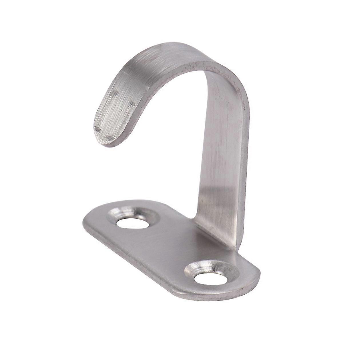 Single Hook Wardrobe Hook for Hanging 10Pcs Stainless Steel Silver