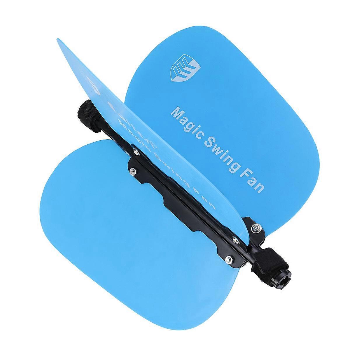A207 Golf Practice Swing Fan Trainer Accessories for Effective Use Blue
