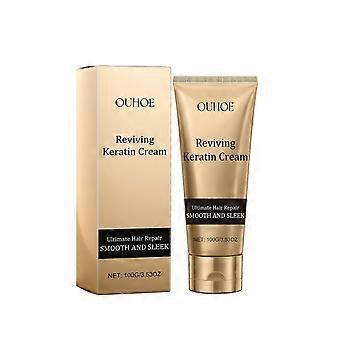 25-26 Crème revitalisante à la kératine pour cheveux secs, bouclés et abîmés, 100 ml