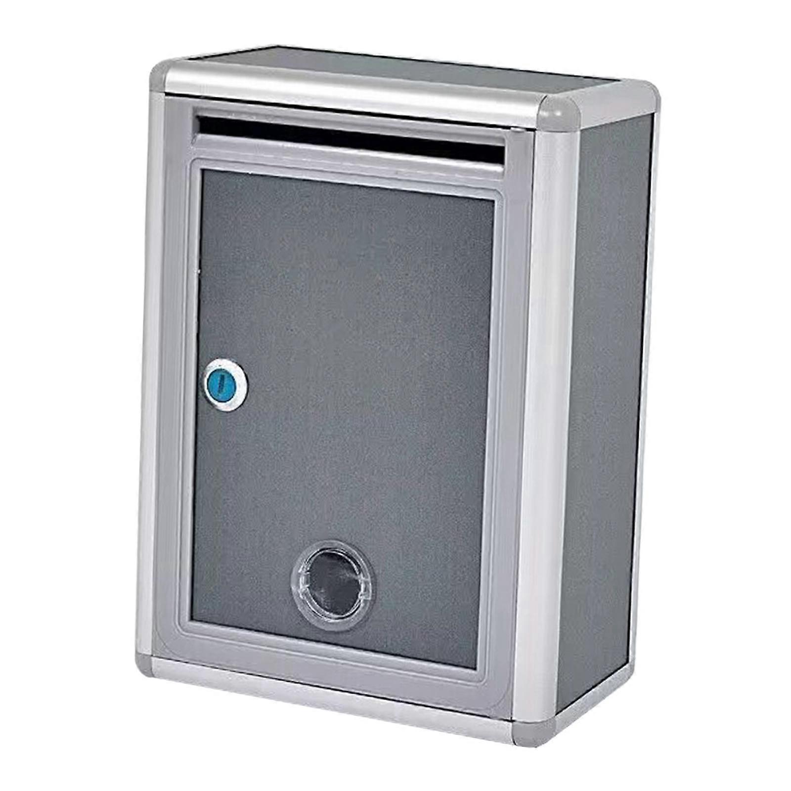 Locking Wall Mounted Mailbox Metal Vertical Postbox Lockable Mailbox
