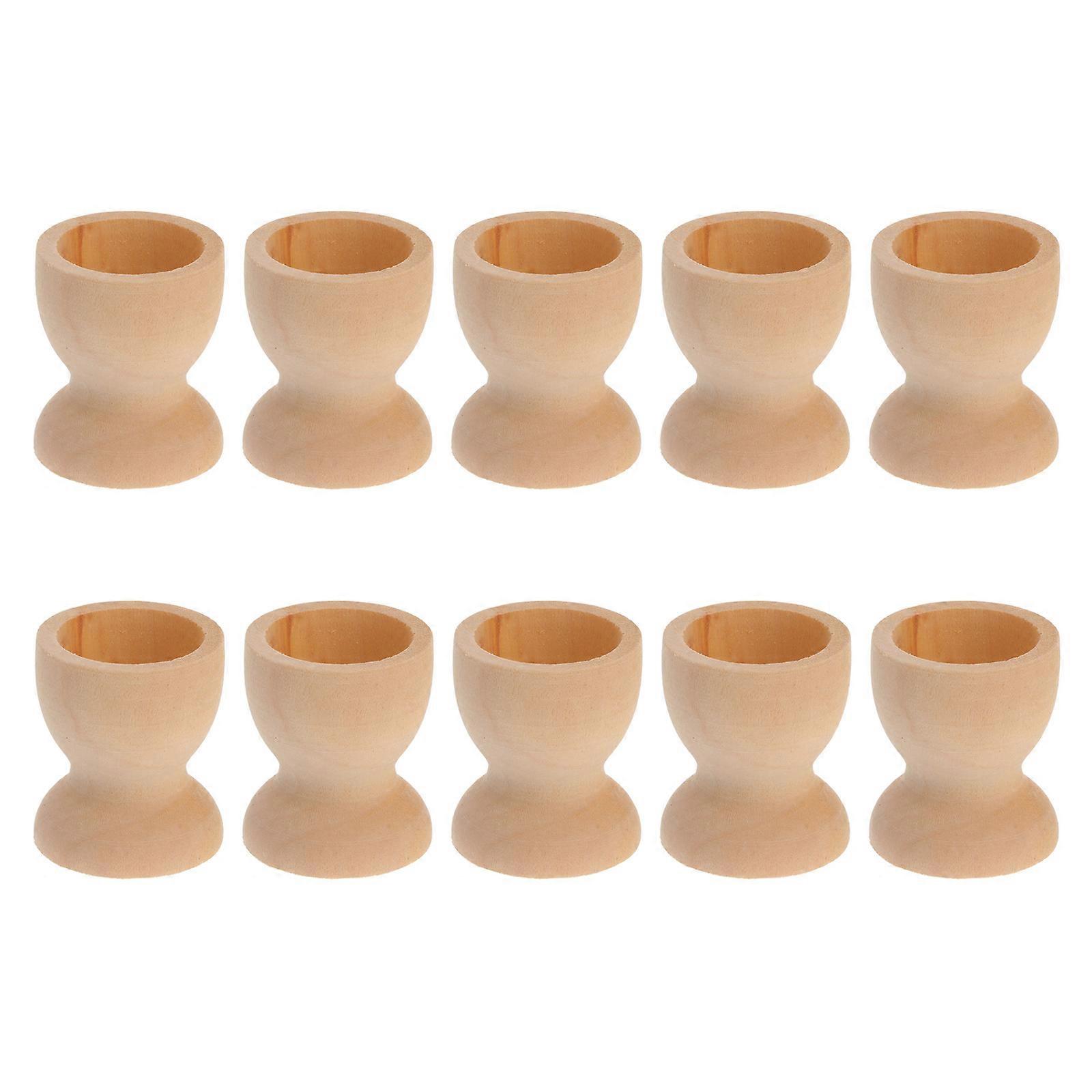 Wooden Egg Holder Egg Tray for Kitchen Use 20Pcs Khaki Storage Container