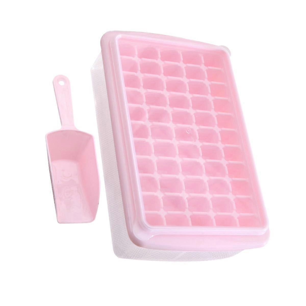 Ice Cube Tray with Lid Easy Release Slow Melting Reusable Mold for Freezer and Cold Drinks