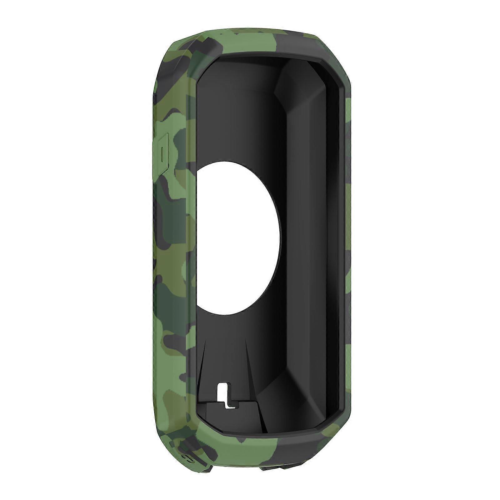 Cycling Computer Case Silicone Shockproof Scratchproof Cover for Garmin Edge 1050 Camouflage
