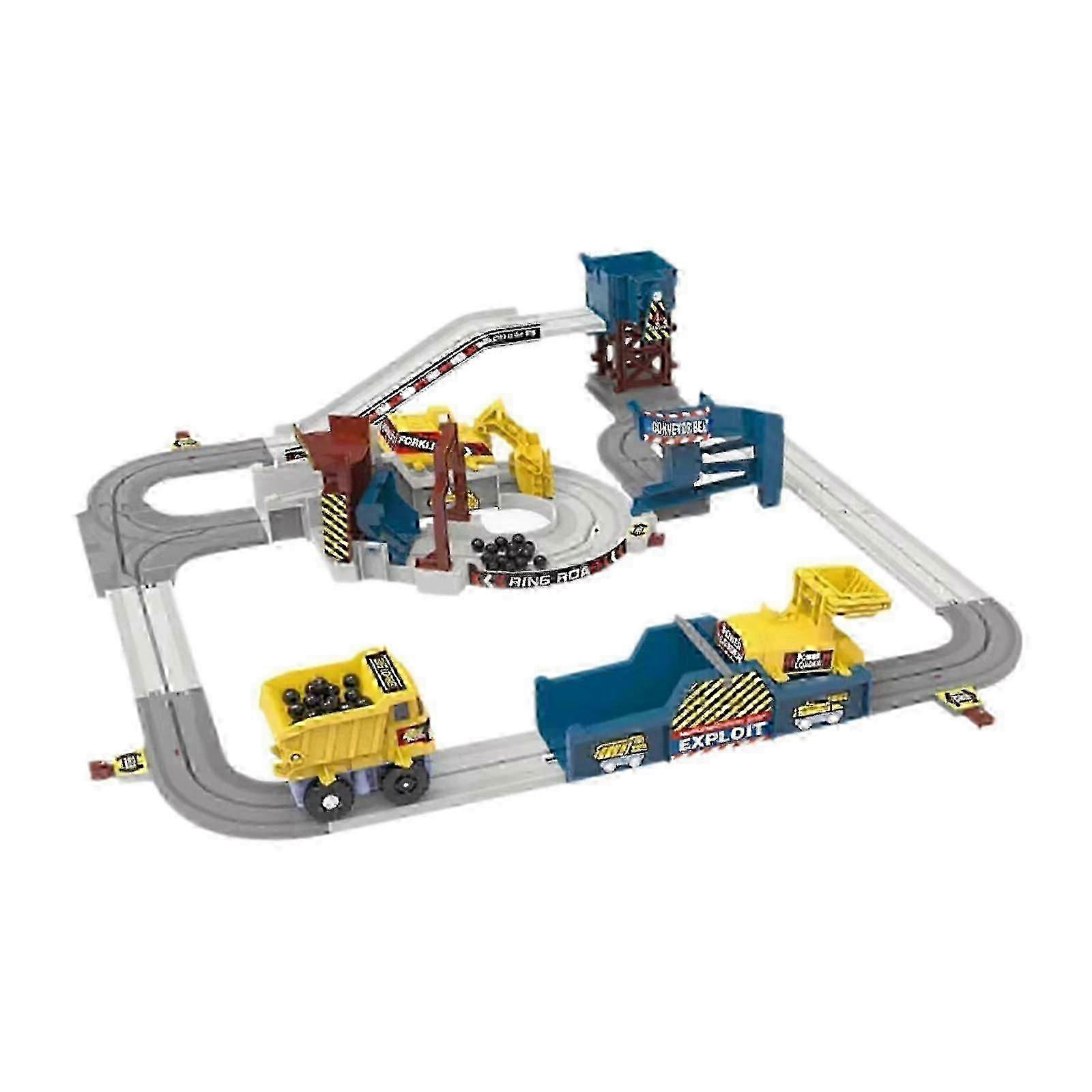 Quarry Engineering Train Set Track Playset Kids Gift Multifunctional Assembled 2025