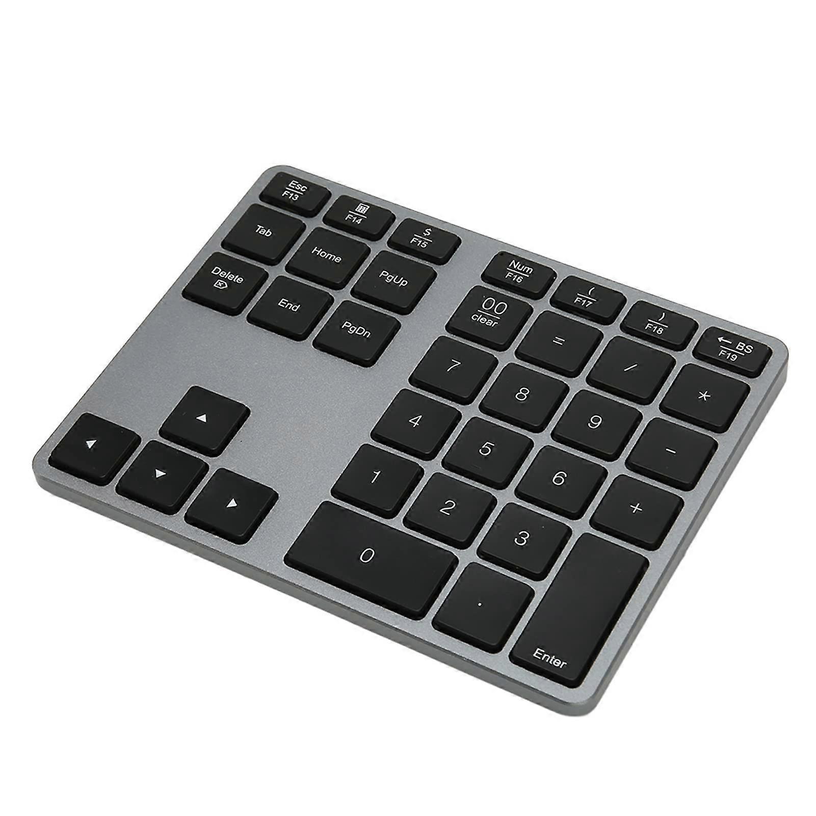 Wireless Numeric Keypad 35 Keys Bluetooth Keyboard with Scissor Switch for Desktop and Laptop