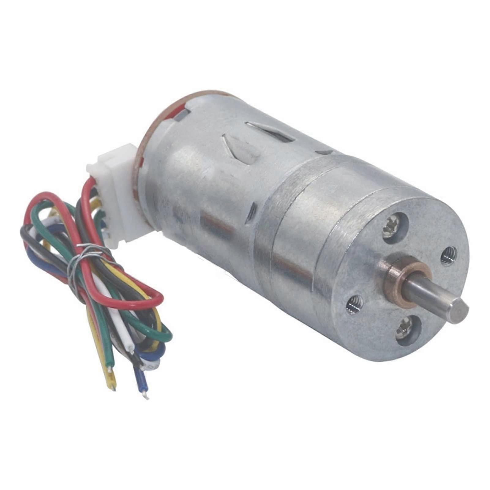 Geared DC Motor with Encoder JGA25370 6V  Torque for Robots and DIY Projects