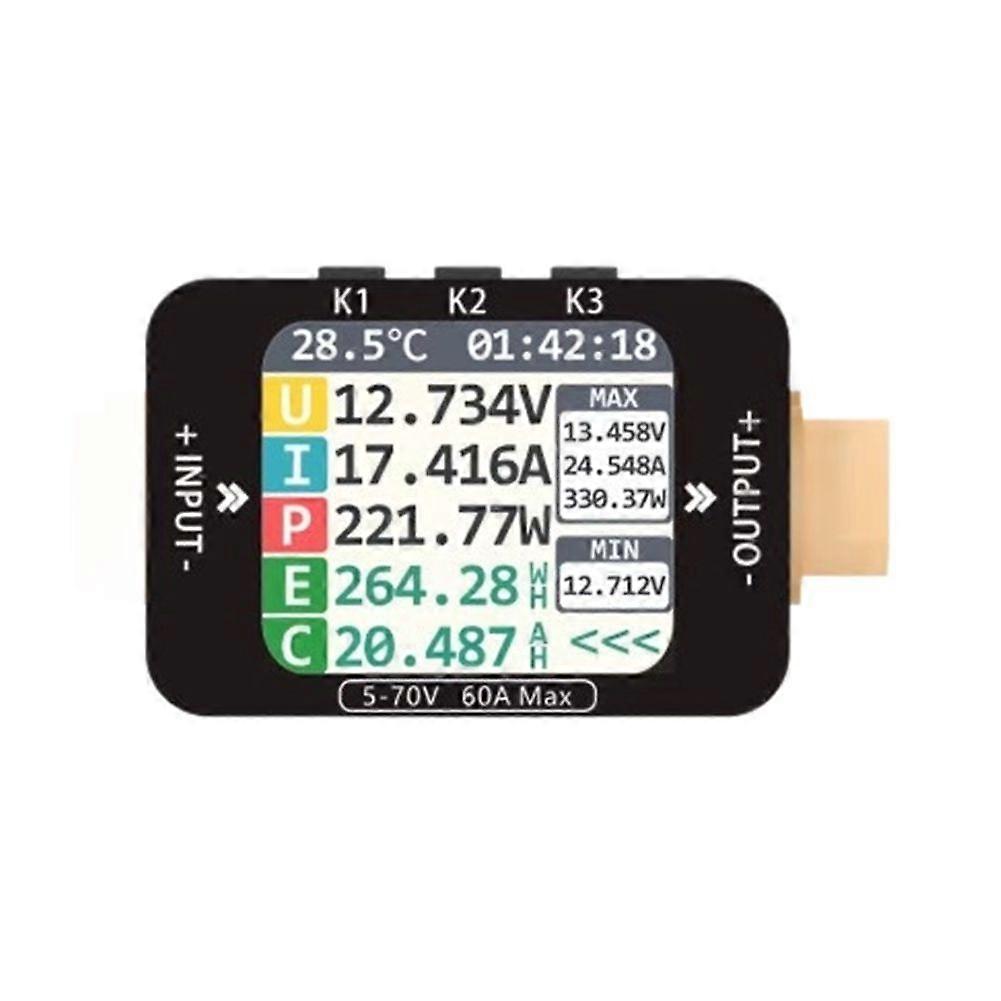 XT60-C1 Bidirectional Capacity Statistical Voltage and Current Meter Tester High-Precision Model Aircraft Power Meter
