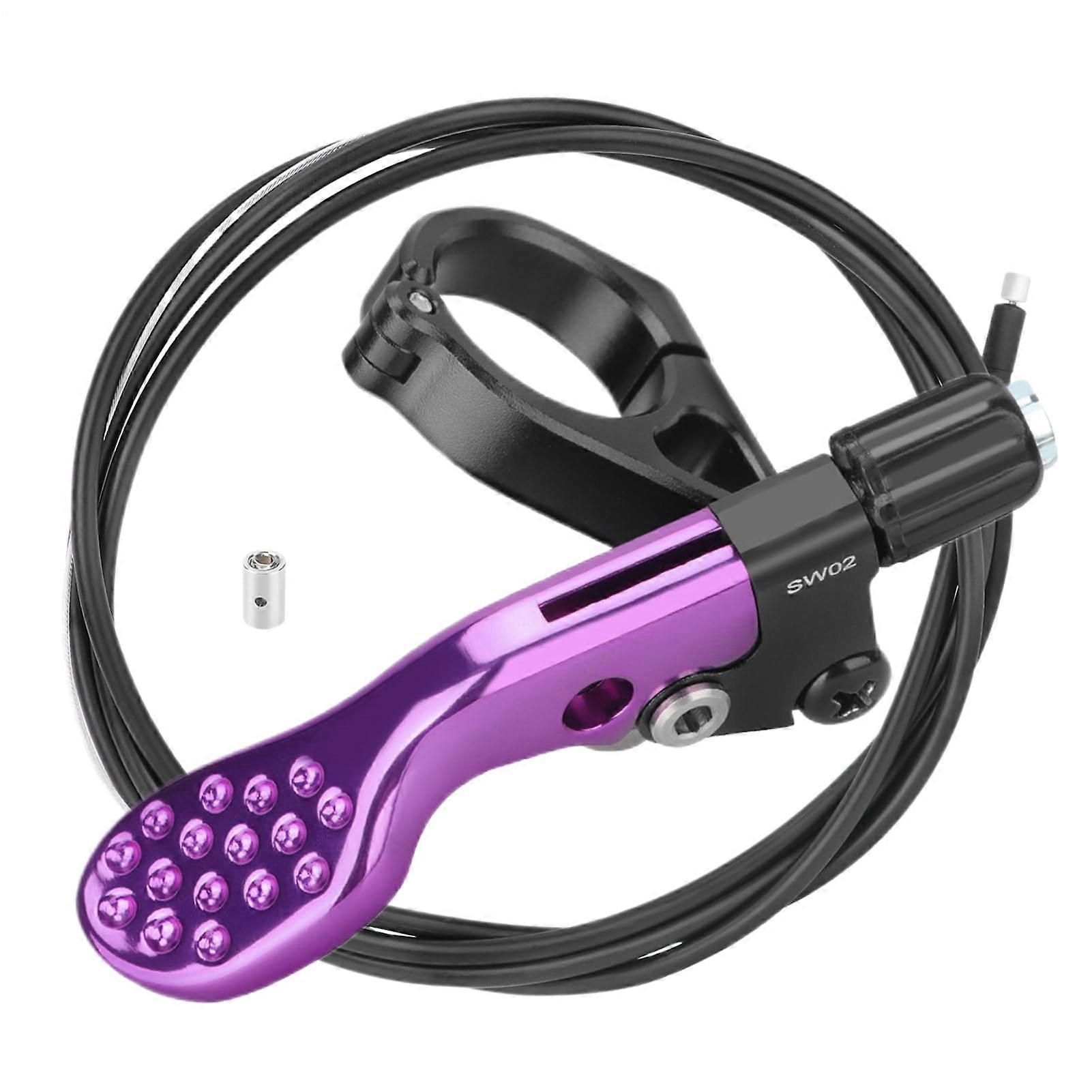 Dropper Seatpost Remote Lever Kit with AntiSlip Button and WeatherResistant Cable for MTB