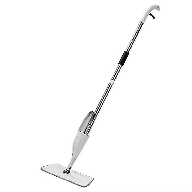 Spray Mop with DualSided Rotary Head and Reusable Microfiber Pad for Tile Floor Cleaning