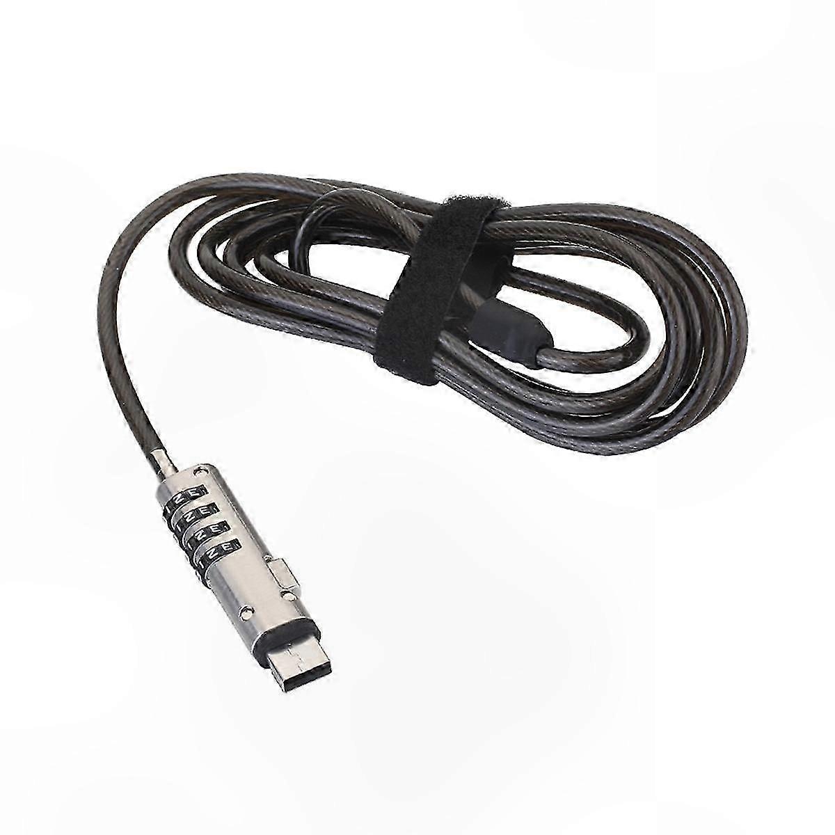 Universal USB Laptop Lock with Password Protection and Anti-Theft Security for Computers