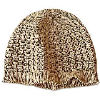 Gorro de tricô torcido para meninos e meninas, ideal para todas as estações.