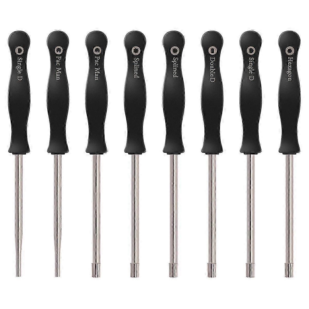 8 pcs Screwdriver Carburetor Adjustment Tool Single D Double D Hexagon Hex Socket Kit Set