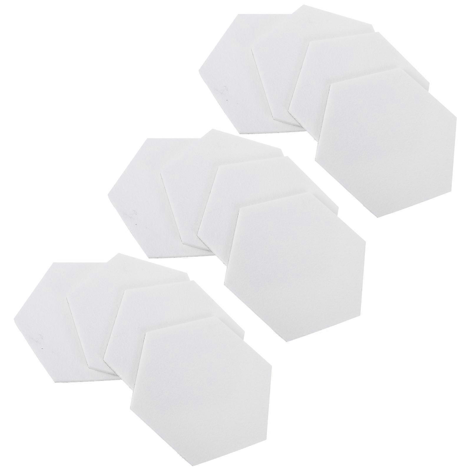 Wall Memo Board Felt Hexagon Self-Adhesive Message Board 36Pcs Set