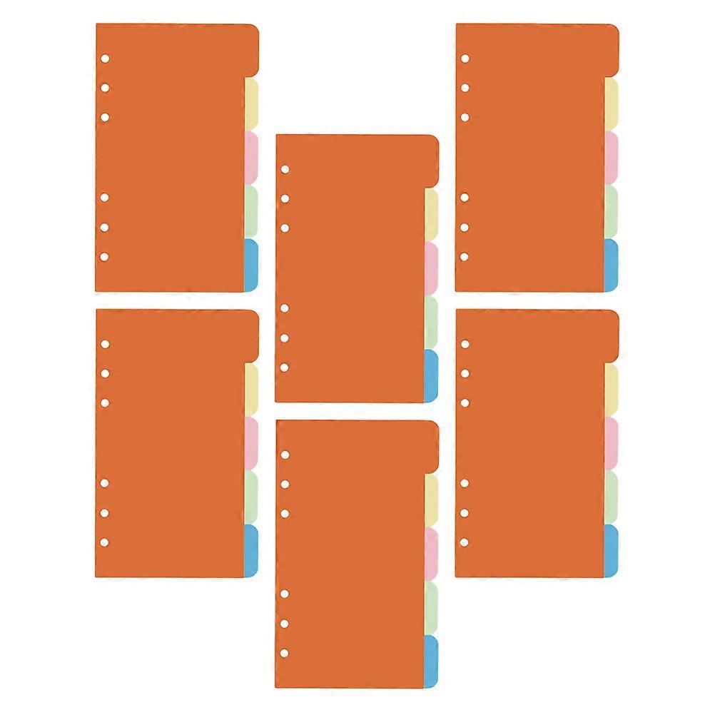 Colored Indexing Cards Loose-Leaf Pocketbook Refills Replacement Pages 60Pcs