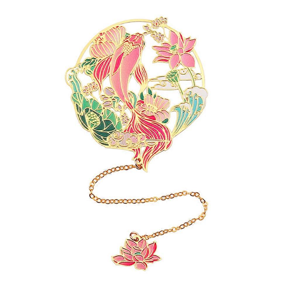 Brass Bookmark National Style Pendant for Reading Use