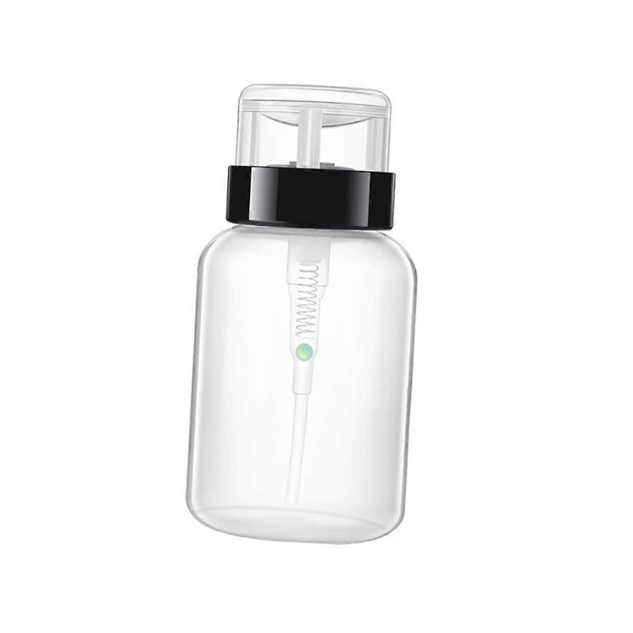 Nail Polish Remover Pump Bottle Set, Lockable Refillable Dispenser for Controlled OneHand Use