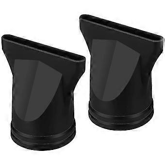 Universal Concentrator Nozzle For Hair Dryer High Temperature Resistant Round Shape Black 2Pcs7.50X7.50X4.50CMBlackSZshsy02 A-S
