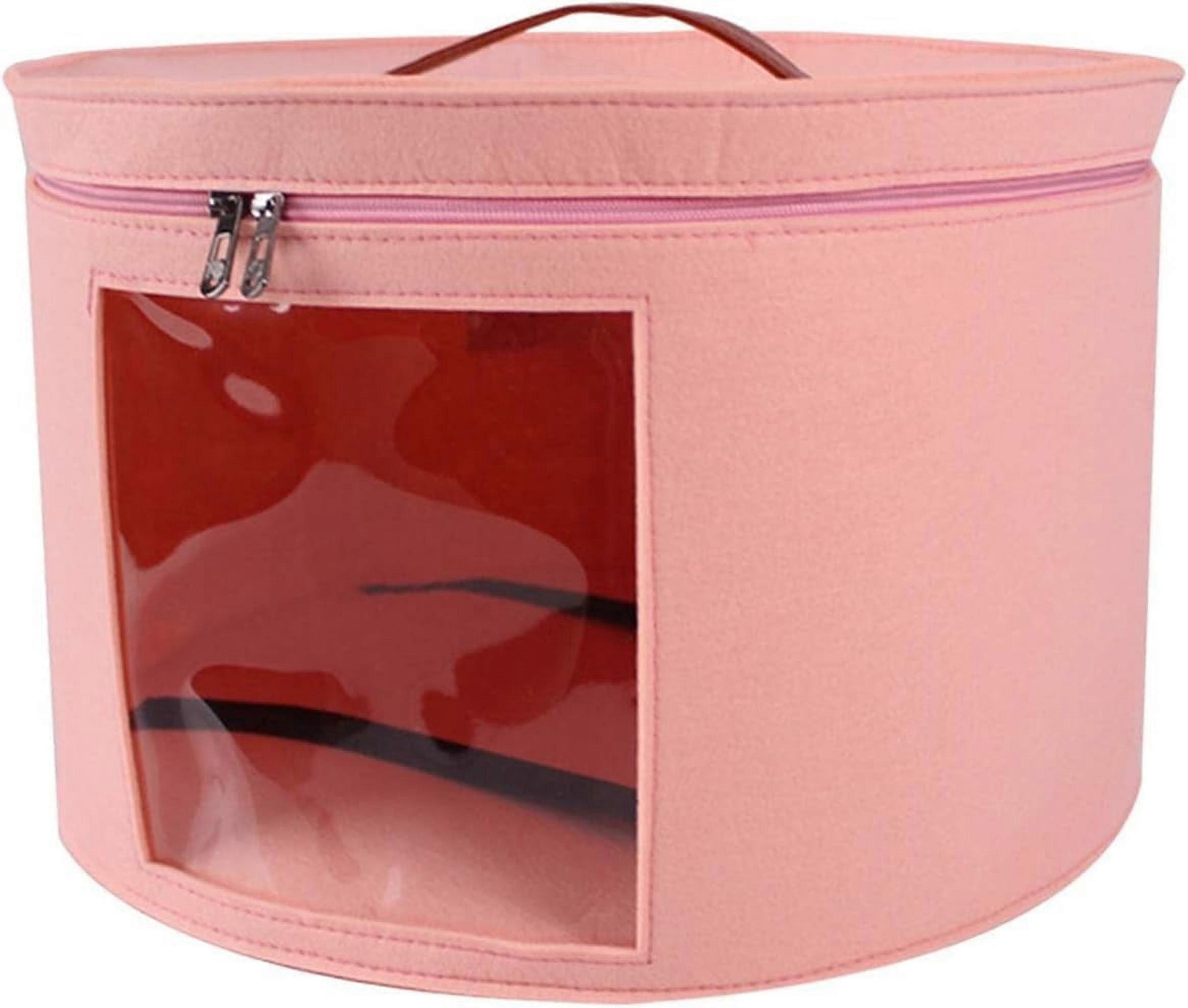 Hat Storage Box Round, Pink